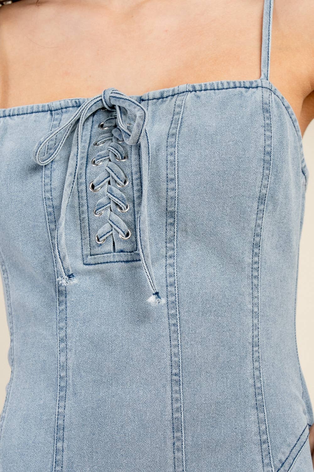LOGAN DENIM SHORT DRESS
