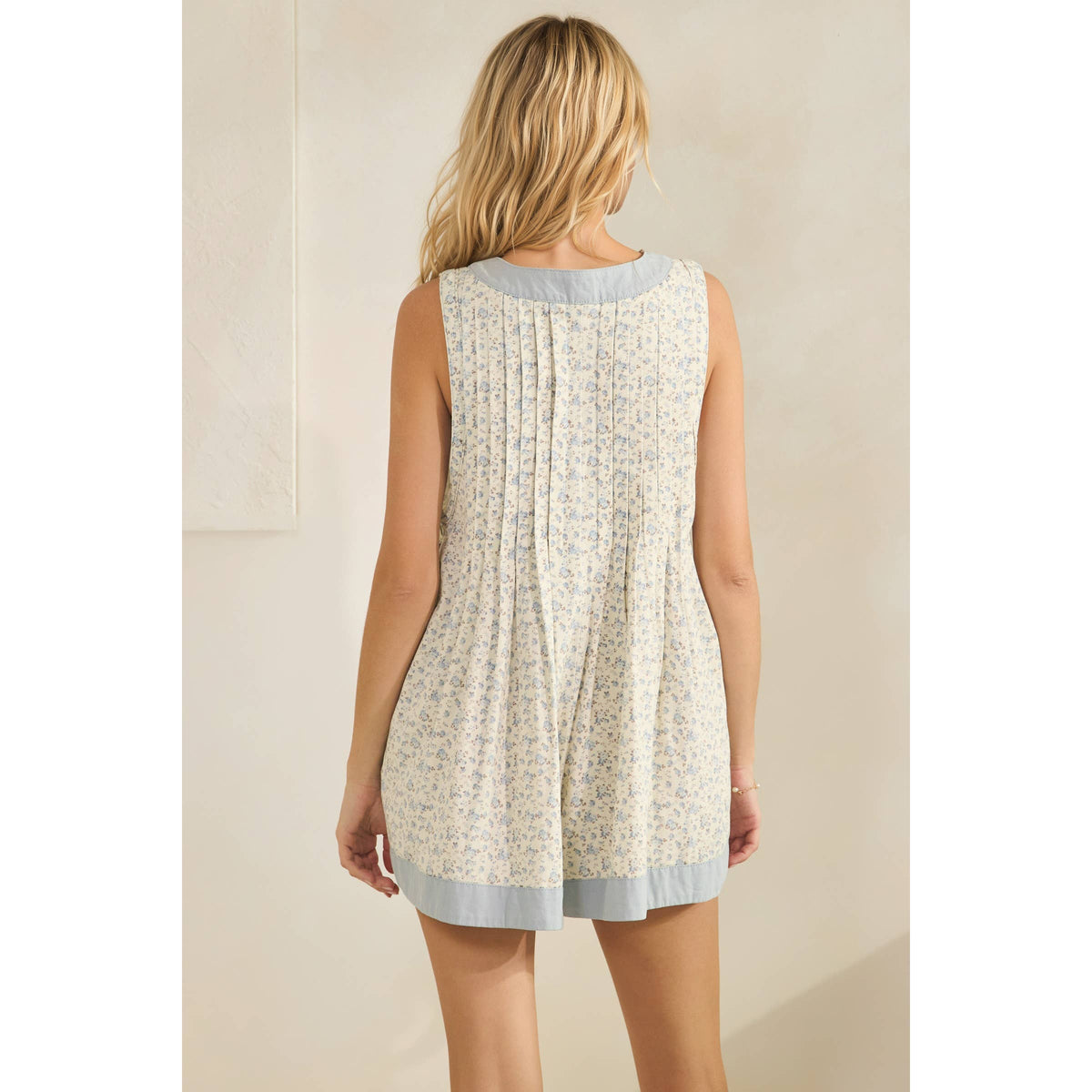 The Emery Pleated Romper