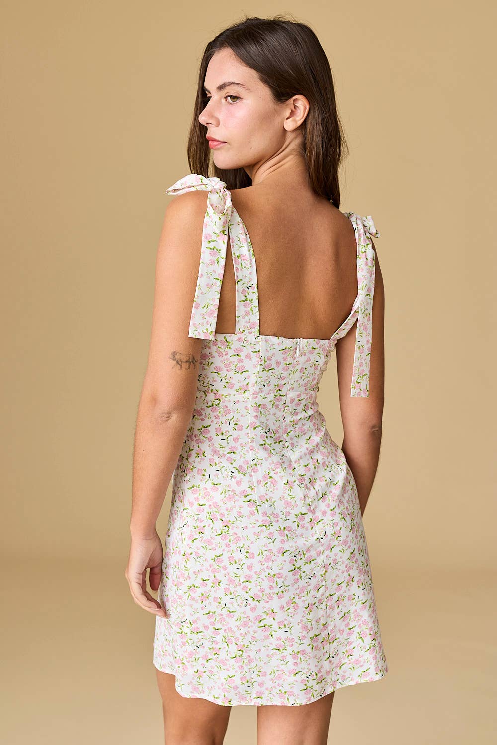 Sophie Tie-Shoulder Mini Dress