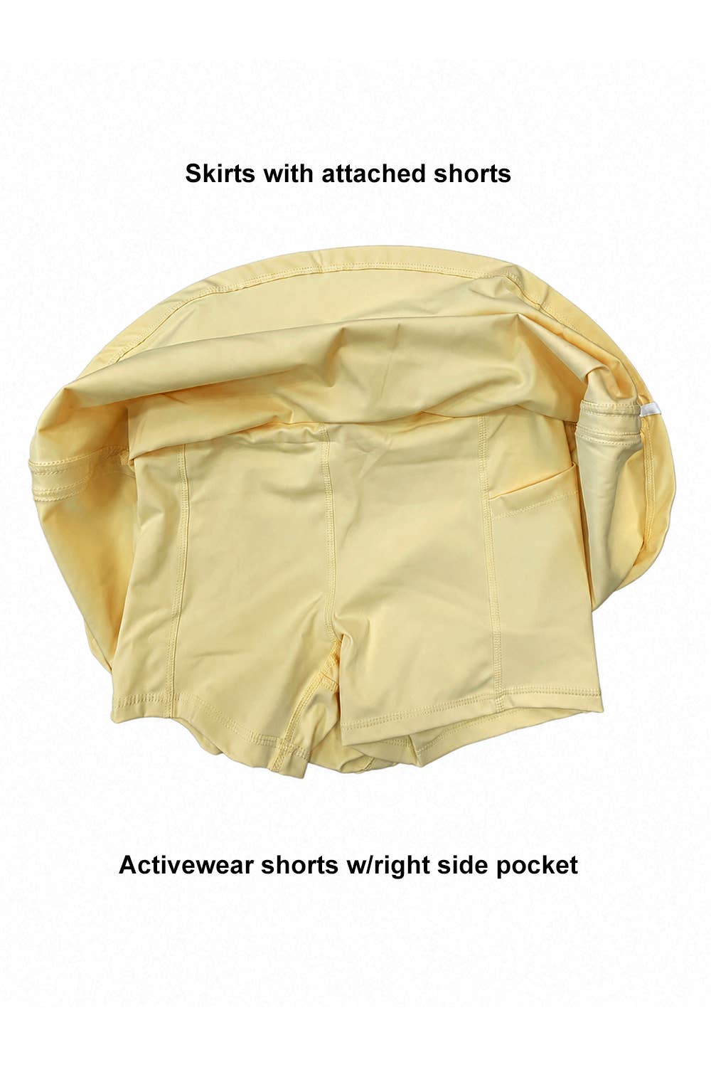 The Yellow Palm Skort Set