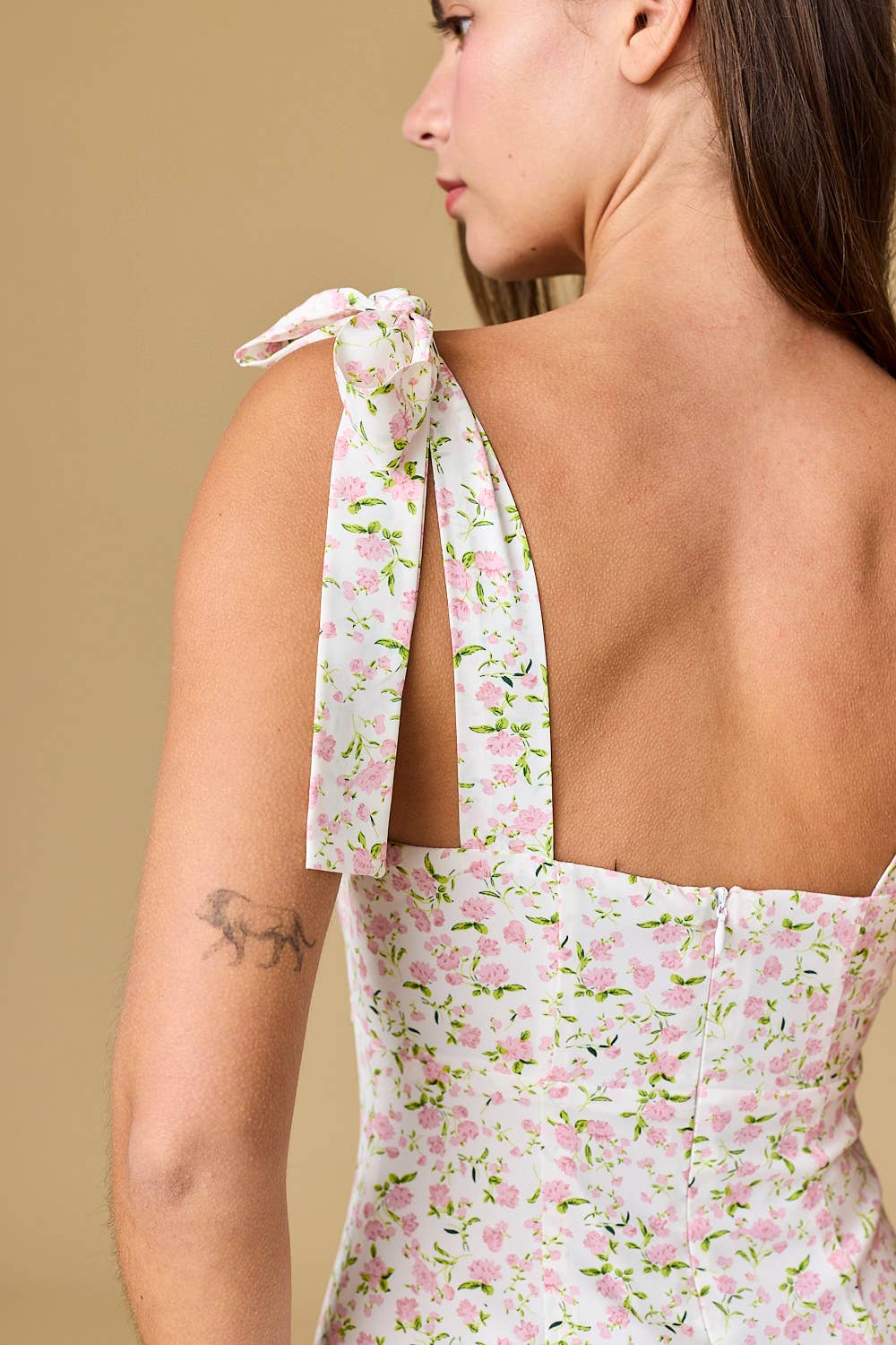 Sophie Tie-Shoulder Mini Dress