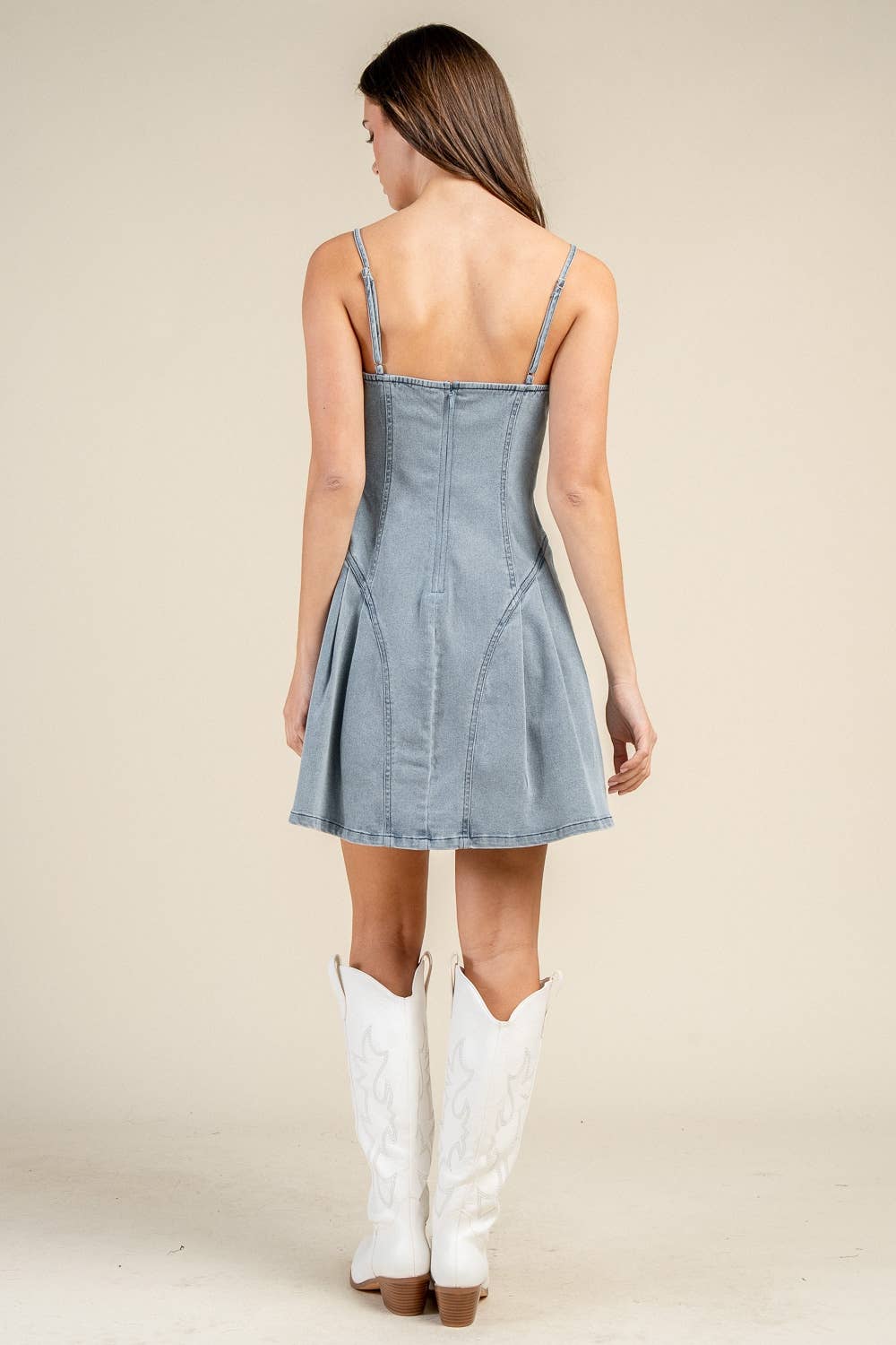 LOGAN DENIM SHORT DRESS