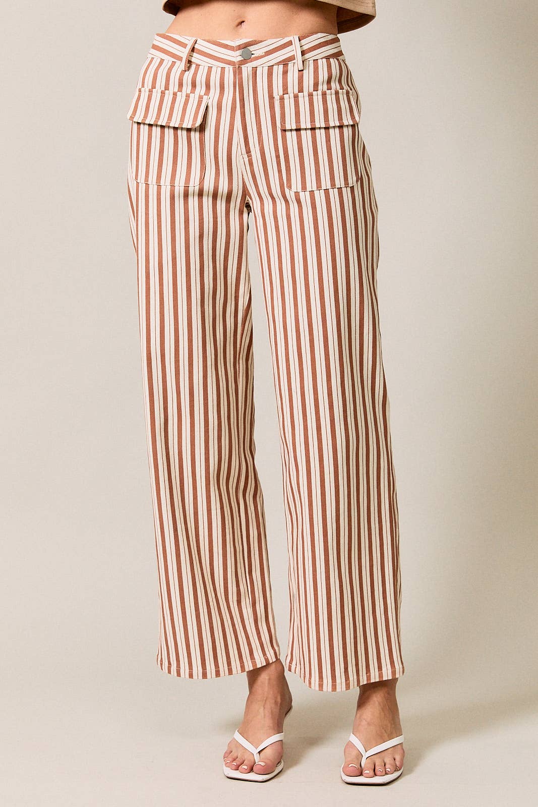 The Lennon High Waisted Stripe Pant