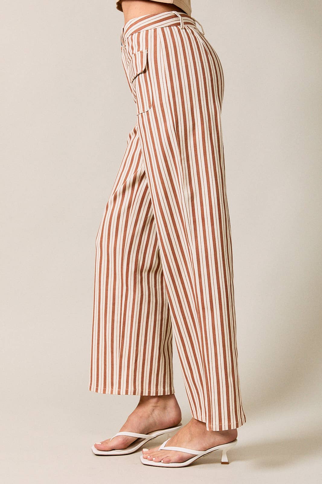 The Lennon High Waisted Stripe Pant