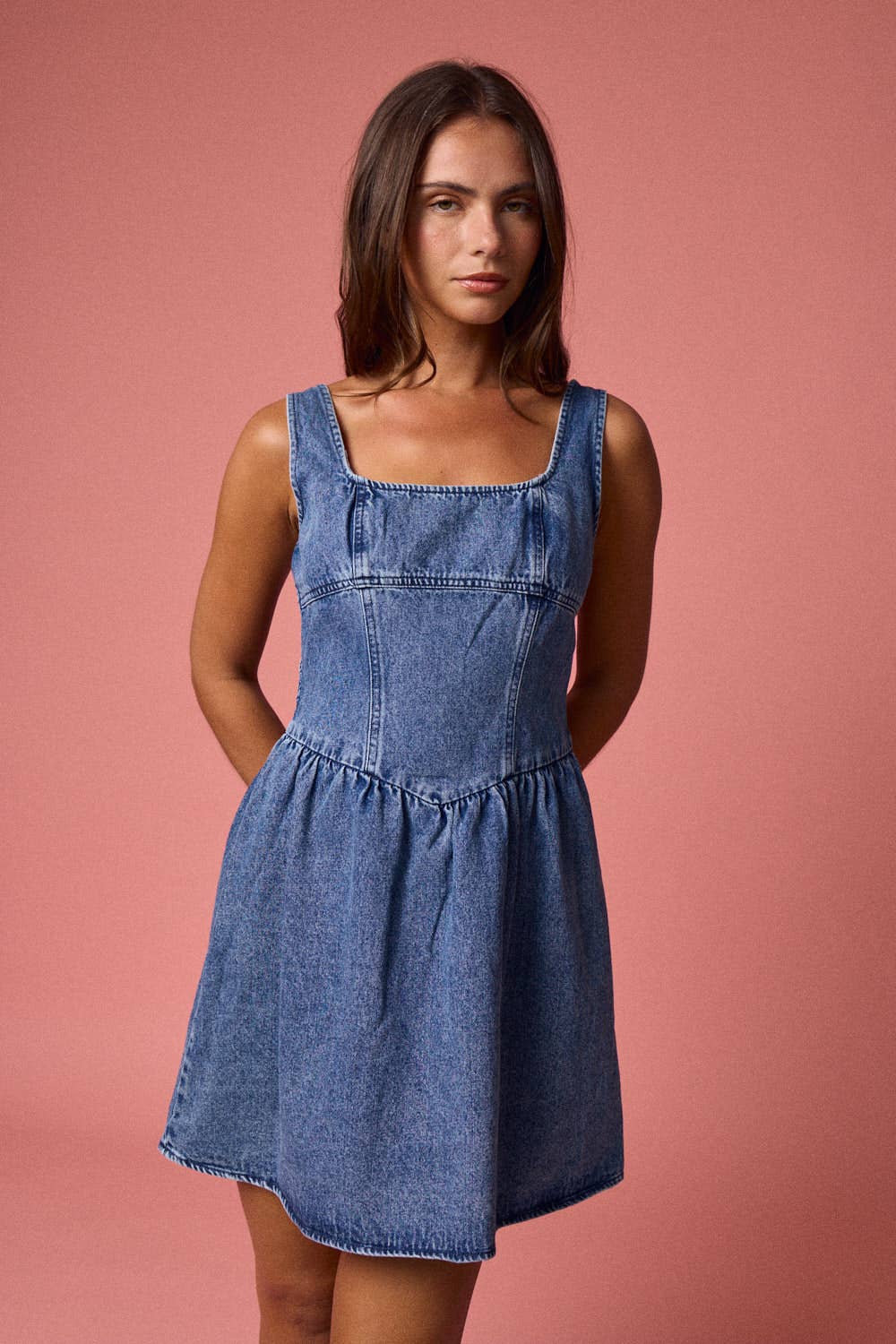 Rowan Mini Denim Dress