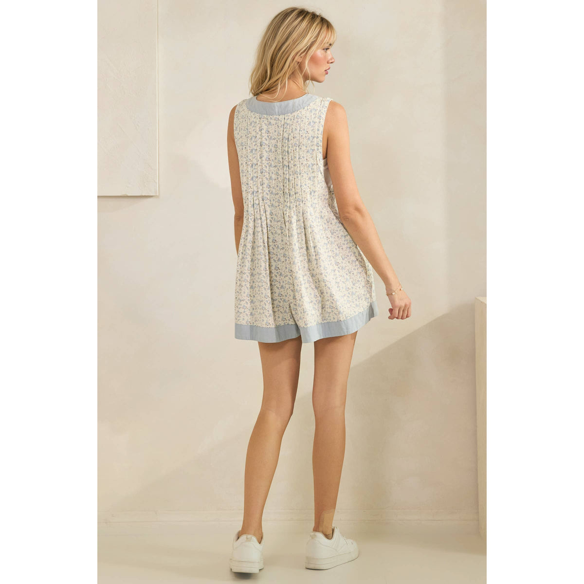 The Emery Pleated Romper