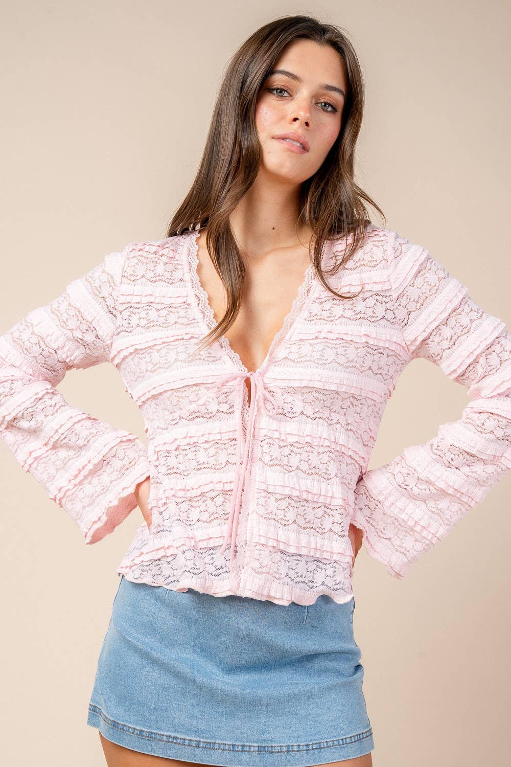 LESLIE LACE TOP