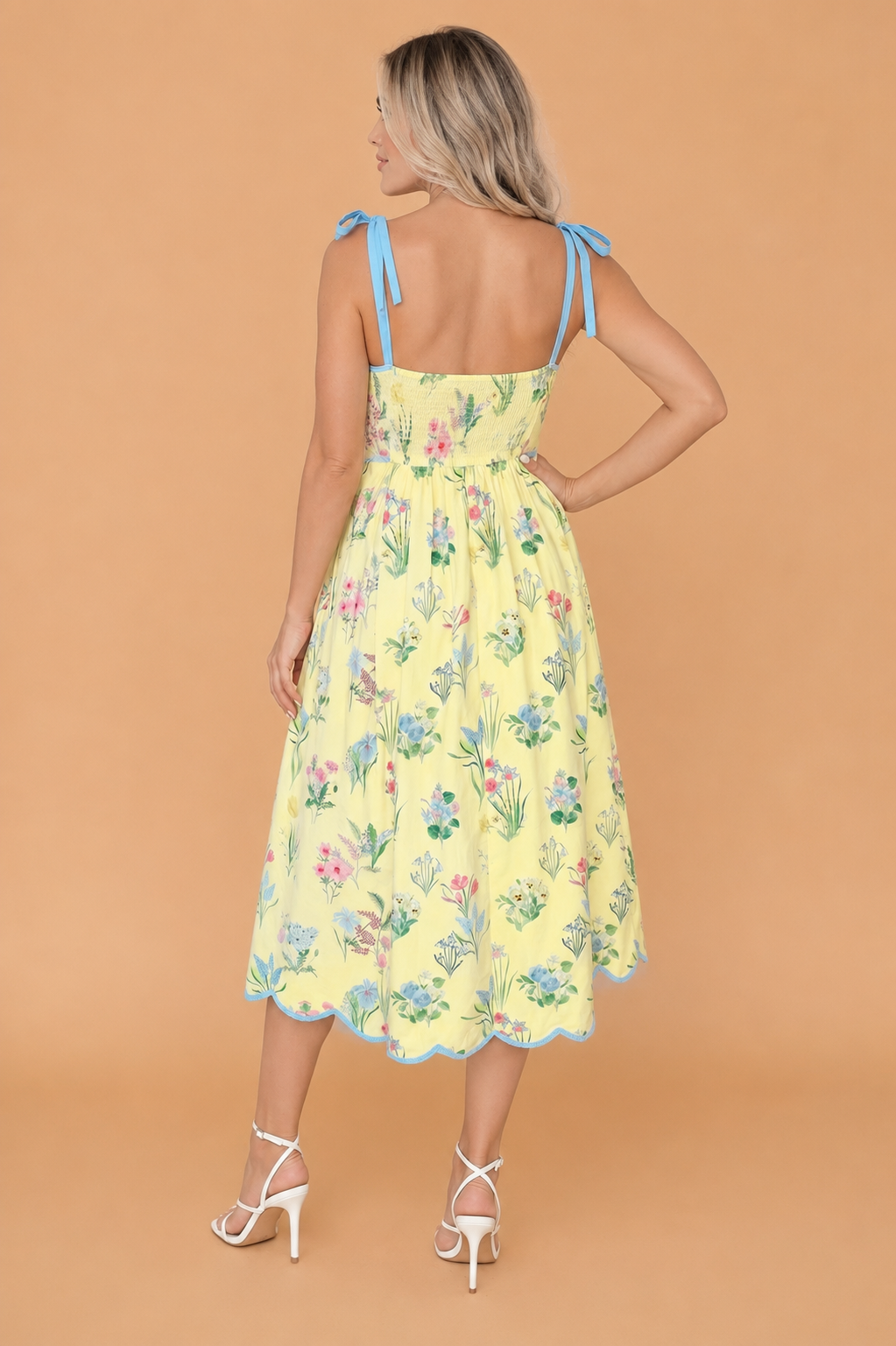 Meadowbrook Floral Tie Strap Dress