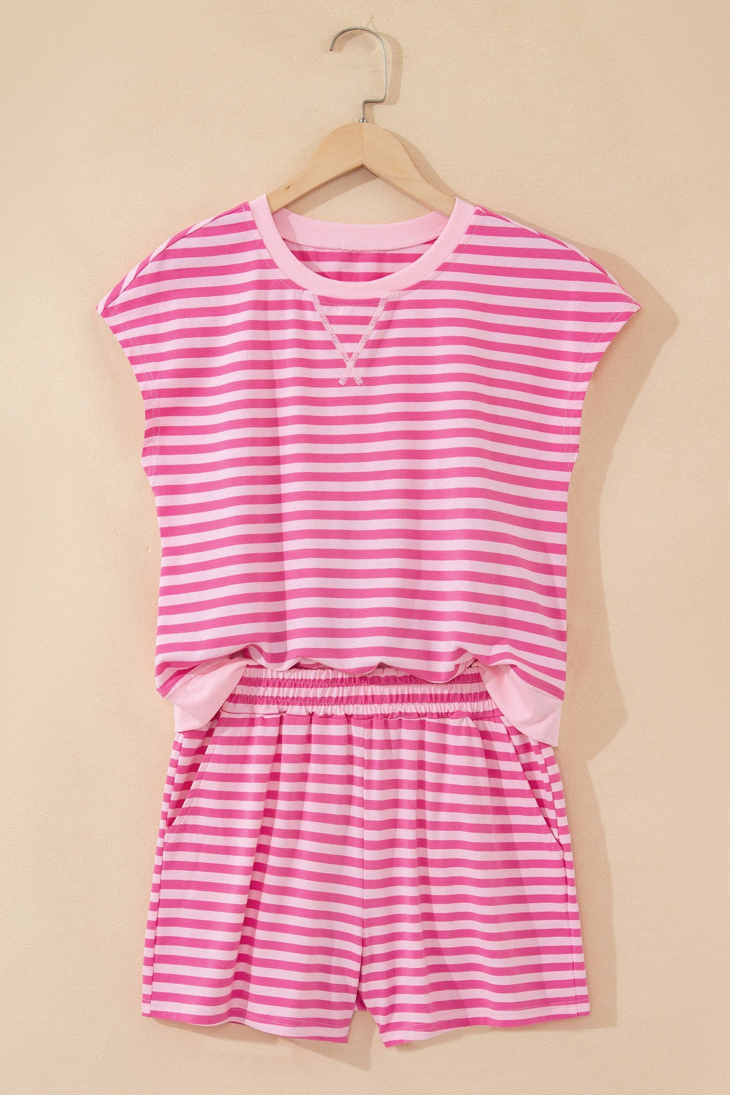 Rosemary Court Pink Striped Two Piece Set