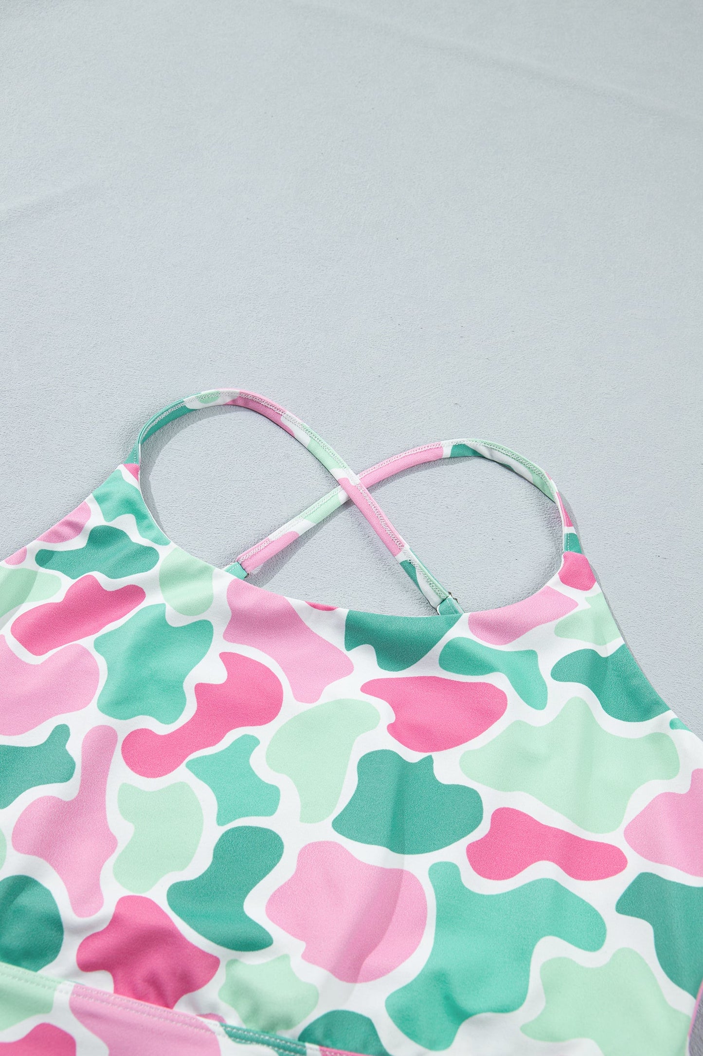 Honeysuckle Hill Camo Cropped Two Piece Workout Set