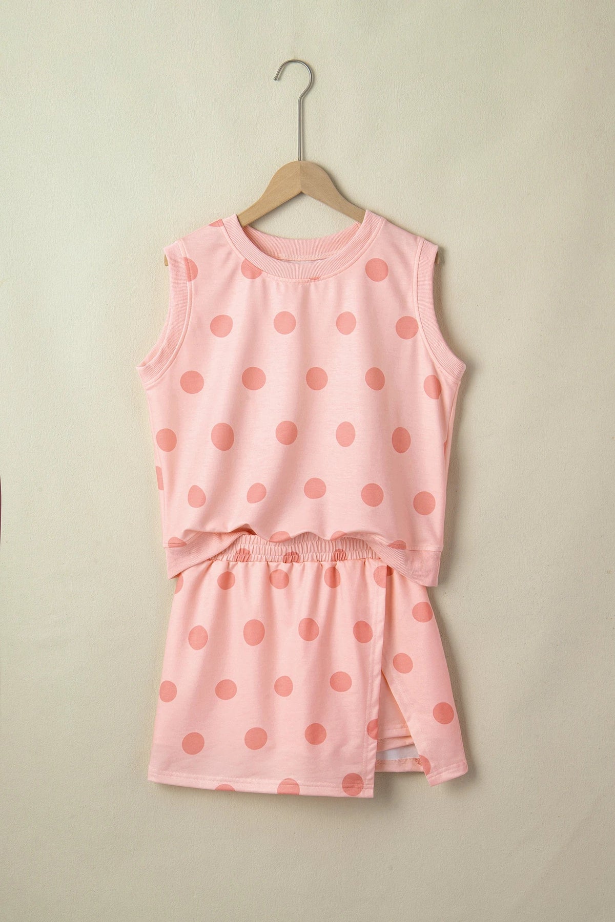 The Rose Garden Polka Dot Two Piece Skort Set